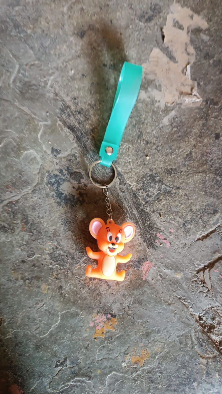 Cute Cartoon Silicone 3D Key Chain with Metal Hook & Strap (Pack of 1 / Mix Design) Cute Cartoon Silicone 3D Key Chain with Metal Hook & Strap (Pack of 1 / Mix Design)